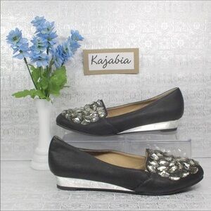 JOAN BOYCE Rhinestone Flats. Size 9.5W
